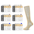 Miniatyrbillede 5 af 5: 3 par kompressionsstrømper til damer og mænd Flyvestrømper kompressionsstrømper til løbeflyvning Sport Fremragende Beige L XL