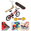 Pikkukuva 3 / 5: 1 sarja Mini Finger Lelut Finger Skateboard Polkupyöräskootteri Finger Spo