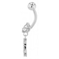 Miniatyrbild 3 av 3: Navelpiercing Piercing i Stål i Silver Färg - Livets Träd Silver