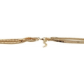 Miniatyrbild 3 av 3: Tvåfärgat Långt Halsband Kedjehalsband - 3 Kedjor i Guld & Vitt Guld