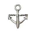 Miniatyrbild 1 av 5: Retro Silver Ring med Ankare - Symbol för Hopp - Justerbar Silver one size