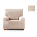 Miniatyrbild 1 av 4: Multielastiskt Roque 1-sits fåtöljöverdrag E00 Elfenben (80-130cm) SAMMANSÄTTNING: 55% Polyester - 35% Bomull - 10% Elastomer