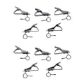 10 stk. Ring Mini 7,5 mm Mikrofon Clip Holder Slips Clip Krave Clip Praktisk (Sort)
