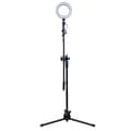 Selfie-lampa med stativ Svart