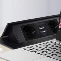 Miniatyrbillede 6 af 9: Stikdåse med USB Black