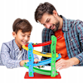 Miniatyrbild 7 av 8: Träramp med Färgglada Bilar - 5 Delar multifärg