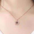 Miniatyrbild 6 av 6: Halsband, I love You på 100 Språk - Roséguld Rosa guld