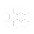 Miniatyrbillede 1 af 9: Hexagon Vægbelysning - 10 Moduler White