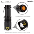 Miniatyrbillede 4 af 4: LED-Lommelygte CREE Ultrafire - Sort Black