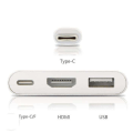 Miniatyrbillede 3 af 4: USB Typ C Adapter til HDMI / USB 3.0 - Guld Gold