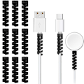 Miniatyrbillede 3 af 7: Kabelbeskyttelse til USB - sort Black