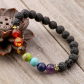 Miniatyrbillede 3 af 3: 7 Chakra Lava Stone Diffuser Bracelet Multicolor