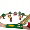 Miniatyrbillede 3 af 7: Træjernbane til børn Multicolor