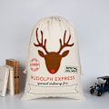Miniatyrbillede 2 af 3: Julesæk, Rudolph Express - #2 White