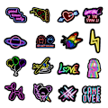 Pikkukuva 4 / 5: Tarrapakkaus - Neon Multicolor