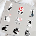 Pikkukuva 5 / 5: Tarrat Banksy -Konst - 67 kpl Multicolor
