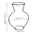 Miniatyrbillede 3 af 7: Unik planteholder - jern - sort Black