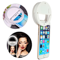 Miniatyrbillede 2 af 4: Universal Selfie Lampe / Ring med forskellige lys tilstande White