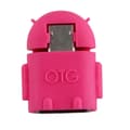 OTG Adapter - USB to MicroUSB Adapter On-The-Go - Rosa Rosa