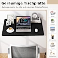 Miniatyrbillede 5 af 5: Vægmonteret Foldebord Pladsbesparende Køkkenbord Foldevægbord 80 x 60 cm Sort