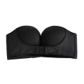 Miniatyrbild 1 av 3: Axelbandslös Push Up-BH, Extra Framknäppning, Svart - 80C Black S