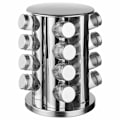 Miniatyrbillede 1 af 5: Krydderistander i Rustfrit Stål - 16 Krukker Silver