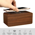 Miniatyrbillede 3 af 3: Digitalt Alarmklokke, Rektangulær - Brun Brown
