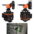 Miniatyrbillede 4 af 9: Niveaulaser - 360 ° - 16 målelinjer - grøn Multicolor