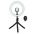 Miniatyrbillede 5 af 6: Selfie-lampe/Ring light (26 cm) og justerbart stativ Multicolor