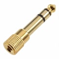 Miniatyrbillede 3 af 4: 3,5 mm Hun- til 6,5 mm Han-adapter Gold