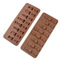 Miniatyrbillede 2 af 6: Chokoladeform - silikone - skak Brown