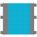 Miniatyrbillede 1 af 9: Stort strandtæppe - Vandtæt - 208 x 208 cm Multicolor