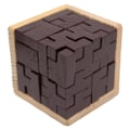 Miniatyrbillede 2 af 4: IQ-Puslespil i Træ, 3D - Terning Brown