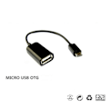 Miniatyrbillede 2 af 4: USB til Micro USB Kabel - Innebygd OTG Adapter - Sort Black