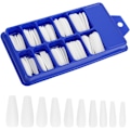 Miniatyrbillede 2 af 6: Hvide neglespidser - akryl - 100 stk White