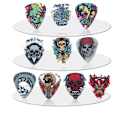 Miniatyrbild 3 av 5: Skull Plektrum i 10-pack - Gitarrtillbehör multifärg
