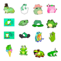 Pikkukuva 2 / 3: Tarrapakkaus - sammakko Multicolor