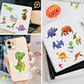 Pikkukuva 5 / 5: Tarrapakkaus - dinosaurus Multicolor