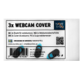 Miniatyrbillede 5 af 5: Northio - 3x Cover til Webcams Black