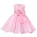 Pikkukuva 1 / 3: Iltapuku rusetilla ja kukilla - Vaaleanpunainen (130) Pink one size