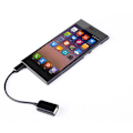 Pikkukuva 3 / 4: USB - Micro USB Kaapeli - OTG Adapteriin - Musta Black