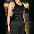 Miniatyrbillede 3 af 4: Waist Trainer med To Stropper, Sort - XXL Black XXL