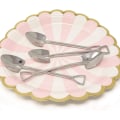Miniatyrbillede 2 af 5: 4x teskeer - spader Silver