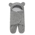 Miniatyrbild 1 av 6: Mysig Babywrap med Öron - Grå - 0–3 månader grå