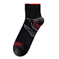 Miniatyrbillede 2 af 3: Unisex ankelstrømper med kompression - L / XL - Sort Black L