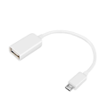 Pikkukuva 1 / 3: USB - Micro USB Kaapeli - OTG Adapteriin - Valkoinen White