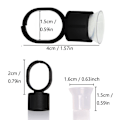 Miniatyrbillede 5 af 7: Blækkop - microblading - fingerring - 20 stk Black