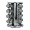 Miniatyrbillede 3 af 5: Krydderistander i Rustfrit Stål - 16 Krukker Silver