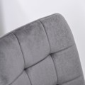 Pikkukuva 8 / 10: 2 pehmustettua ruokapöydän tuolia vaahtometalliharmaa ja musta