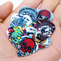 Miniatyrbild 4 av 5: Skull Plektrum i 10-pack - Gitarrtillbehör multifärg